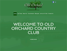 Tablet Screenshot of oldorchardcountryclub.org